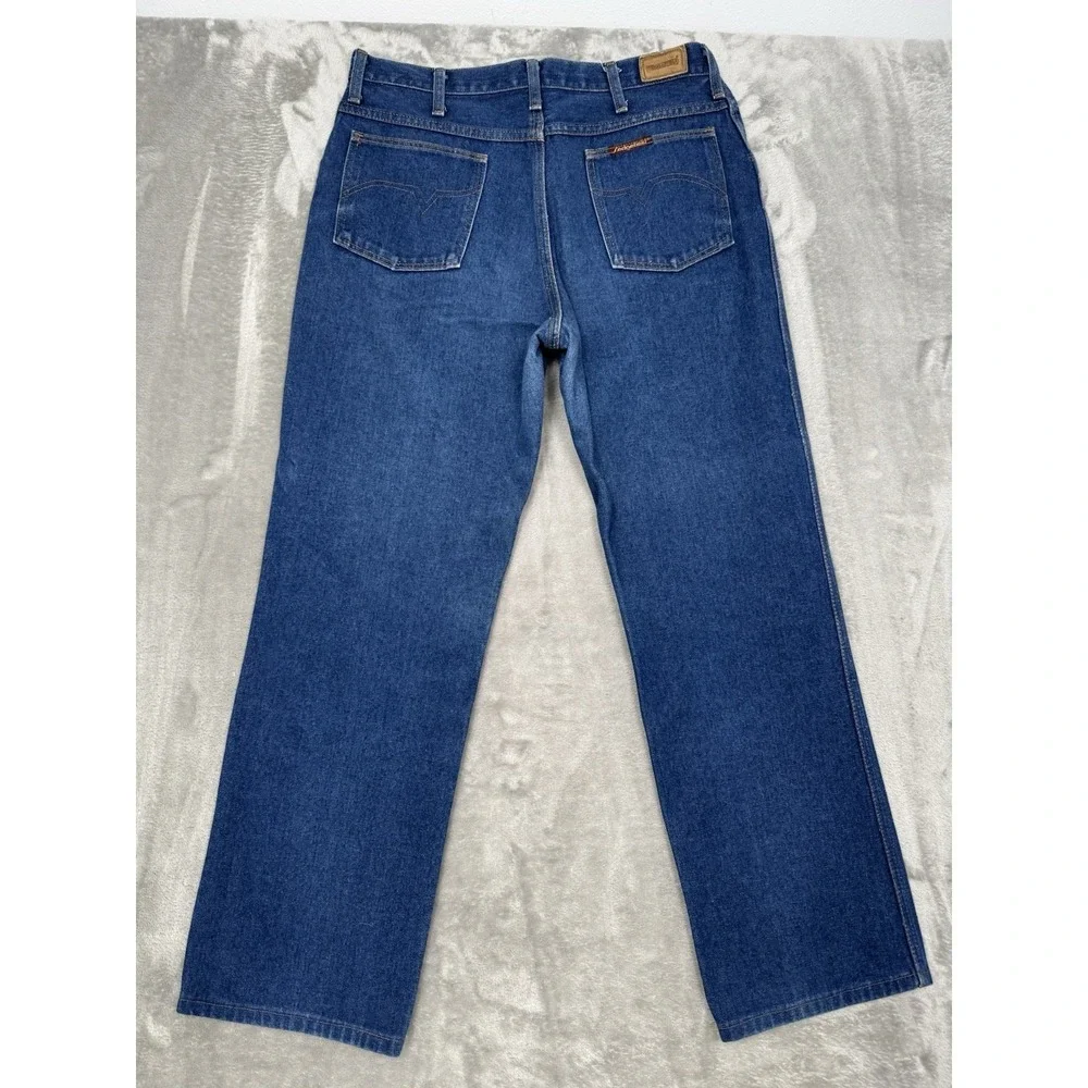 Vintage Sedgfield Jeans Mens 34x34 (32x28) Wide Leg Retro Hippie Western 70s